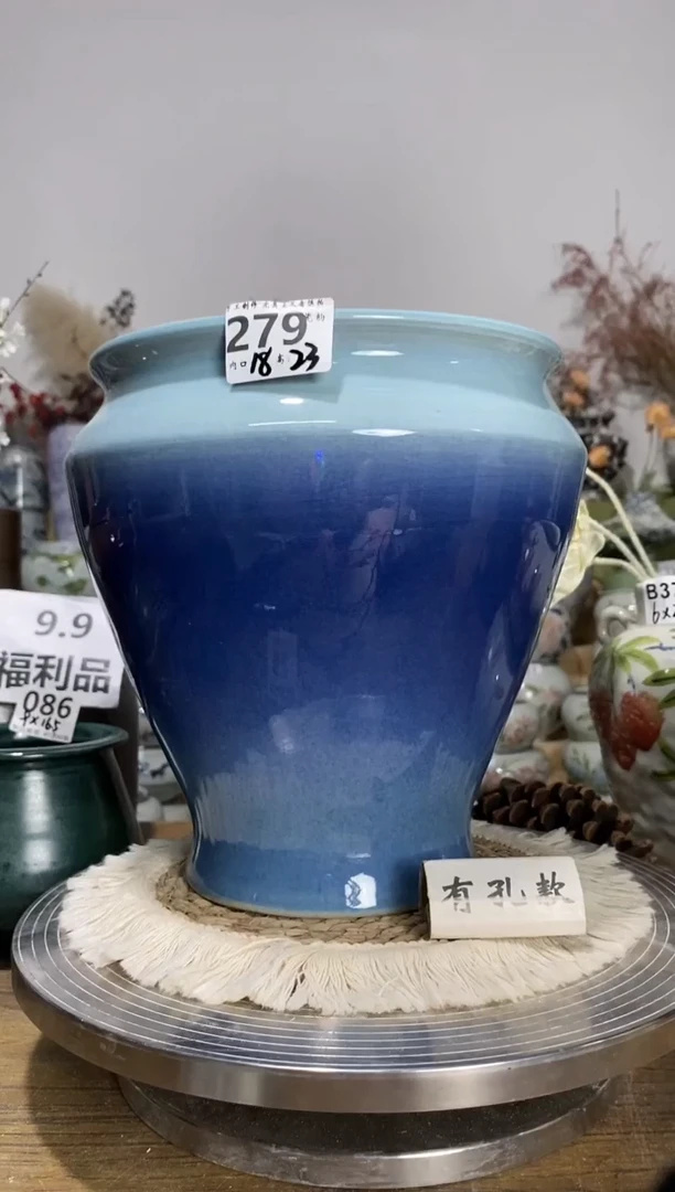 景德镇瓷韵手绘陶瓷花盆   279