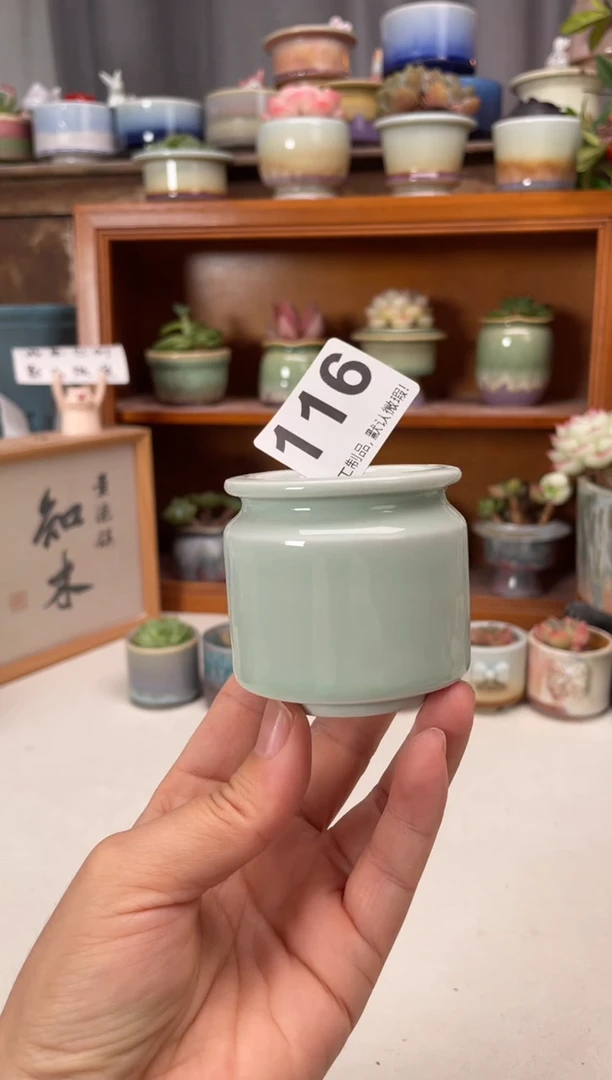 瓷片116知木小芳花盆