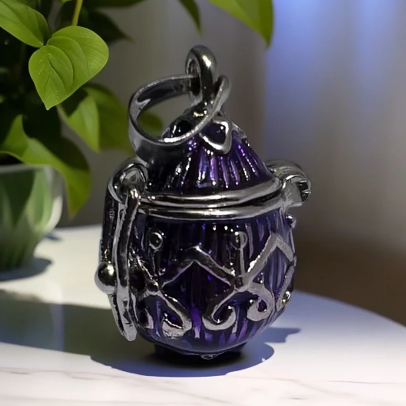 铜合金吊坠 （老银工厂4店）精品时尚紫气东来财宝箱吊坠