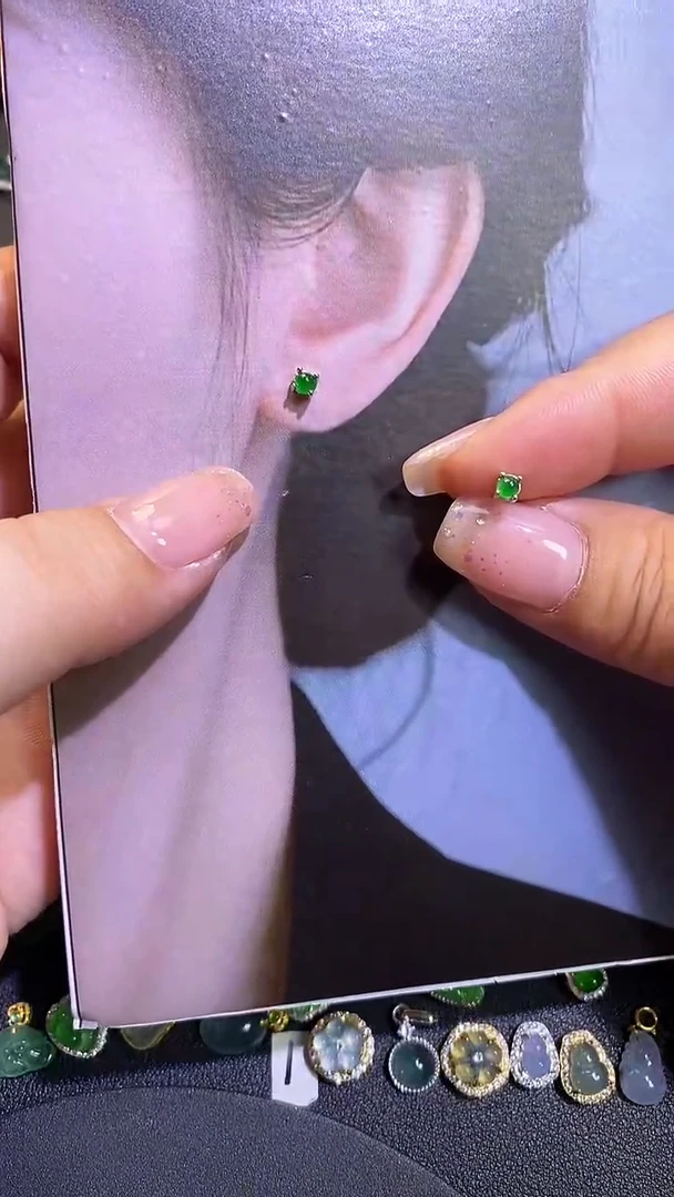 【闪购商品】翡翠银S925镶嵌吊坠(不含链)1