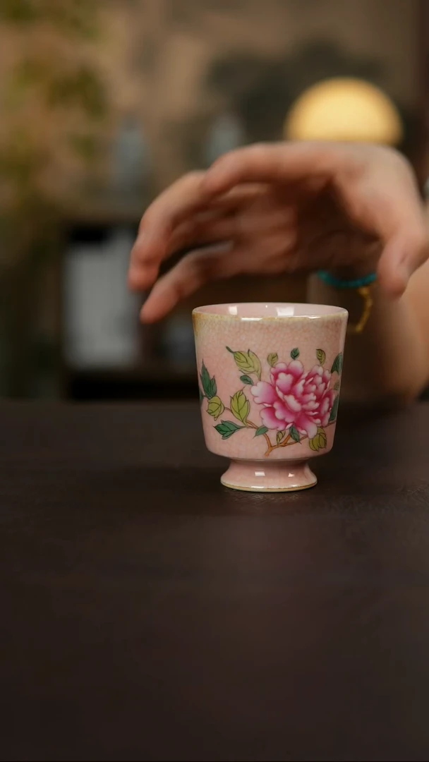 杯景德镇陶瓷杯碗柴烧多人