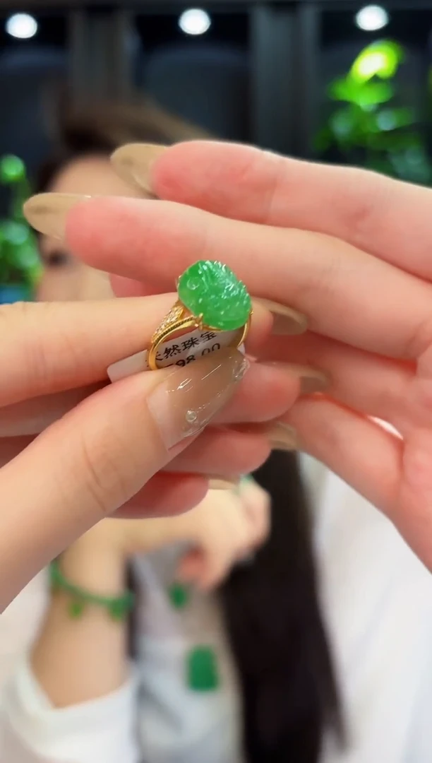 翡翠戒指未镶嵌 缅料A货/支持复检/一件