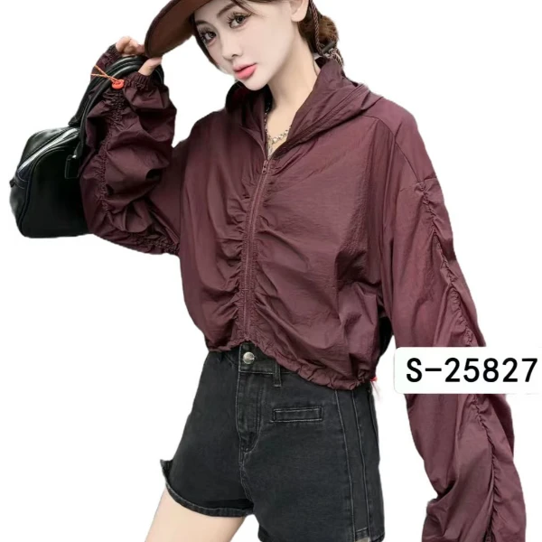 帅瞎眼防晒衣女短款夏季新款薄时尚速干透气上衣25827