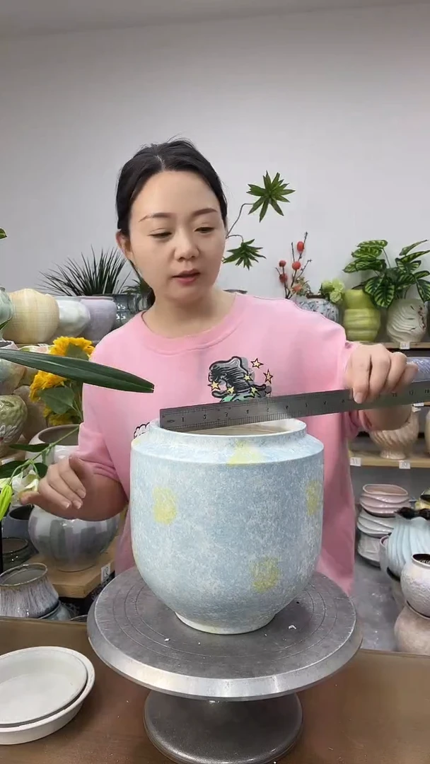 11.14陶瓷花盆直播链接高.      口