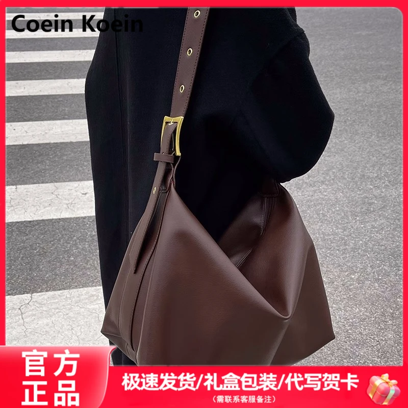 Coein Koein包包女新款2025斜挎包女士托特包真皮单肩爆款秋冬包