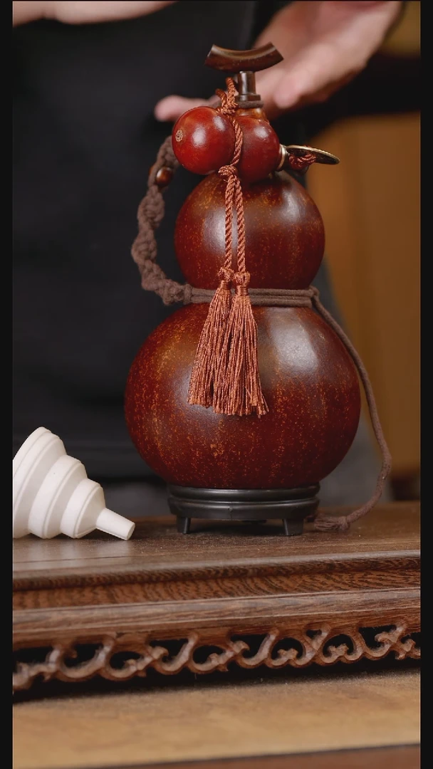 526号精品天然大漆酒葫芦一物一拍~