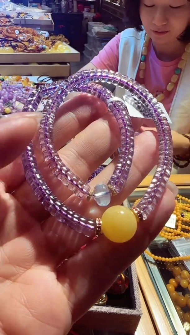 未镶嵌琥珀手串可绕多圈手串