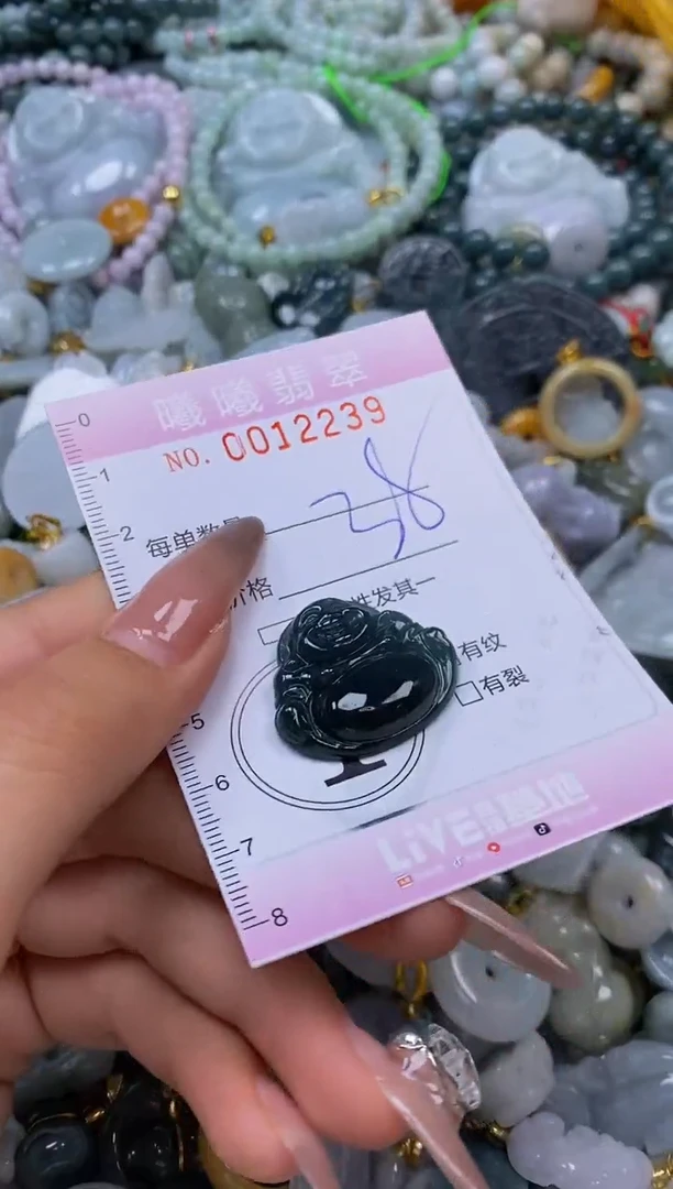 翡翠未镶嵌颈饰闪购0012239