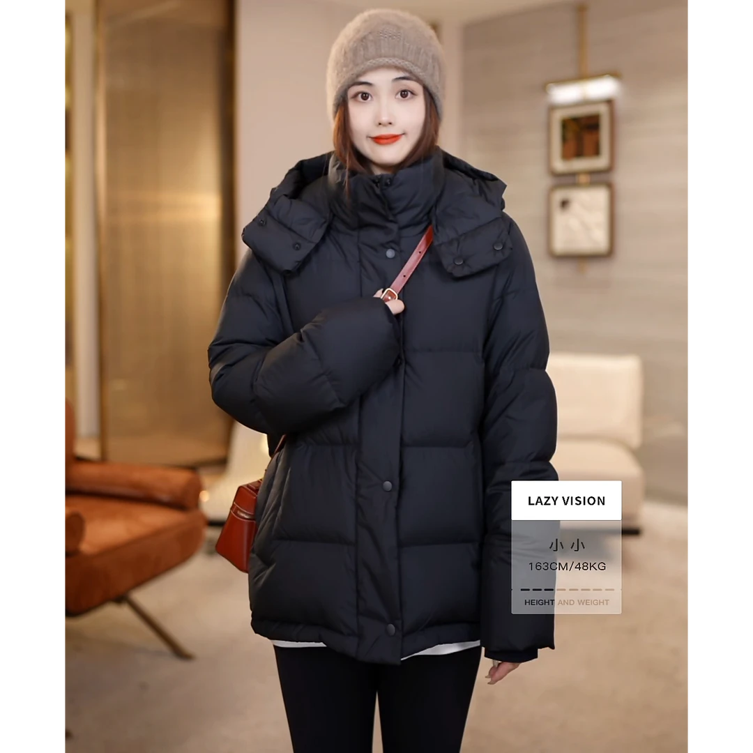 LAZYVISION/90白鹅绒休闲女士羽绒服外套ZMD-34012小小