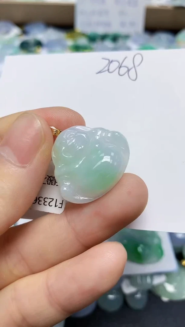 翡翠未镶嵌颈饰天然缅甸翡翠A货