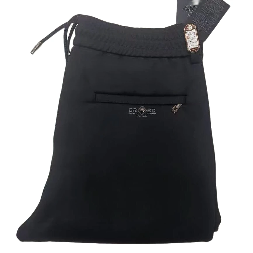 【968】品质宝宝绒男士松紧腰休闲裤弹力商务免烫