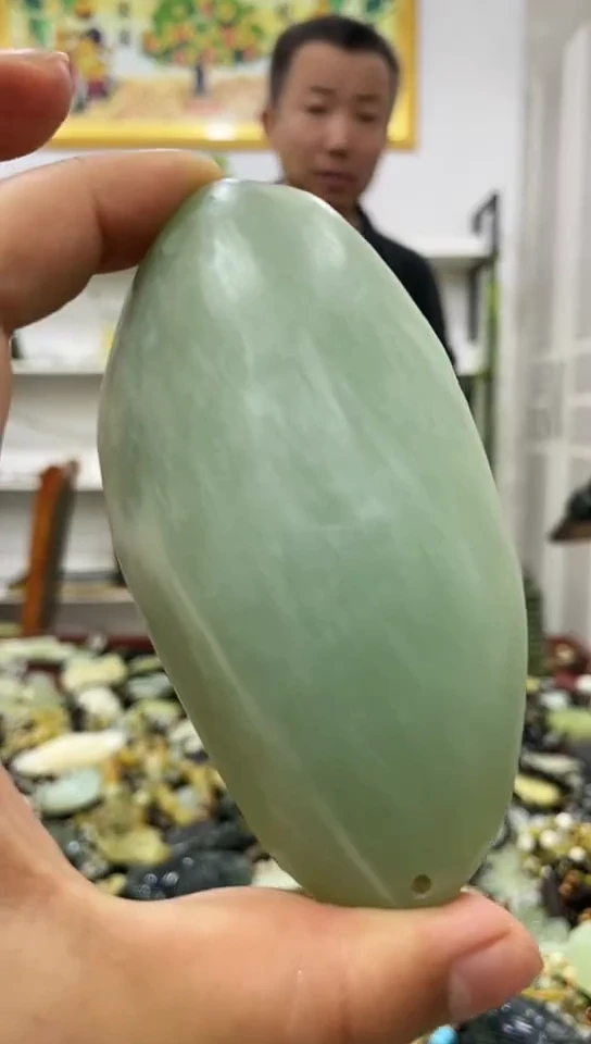 岫玉未镶嵌手把