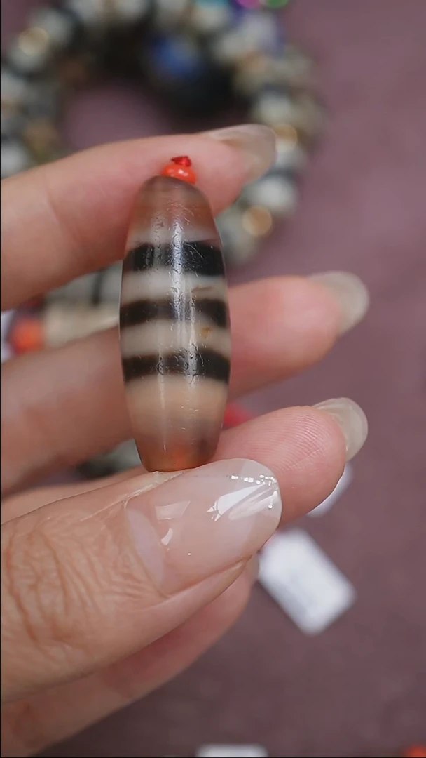 未镶嵌颈饰玛瑙/玉髓爱*鱼蚀花玛瑙珠定制编绳