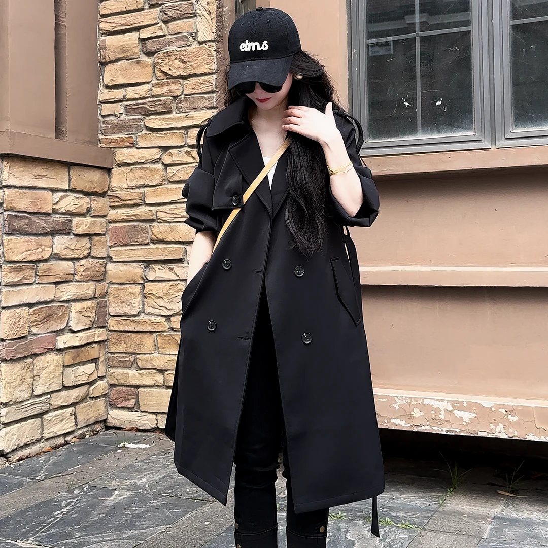 风衣外套女款新款小个子韩版气质大衣秋8588