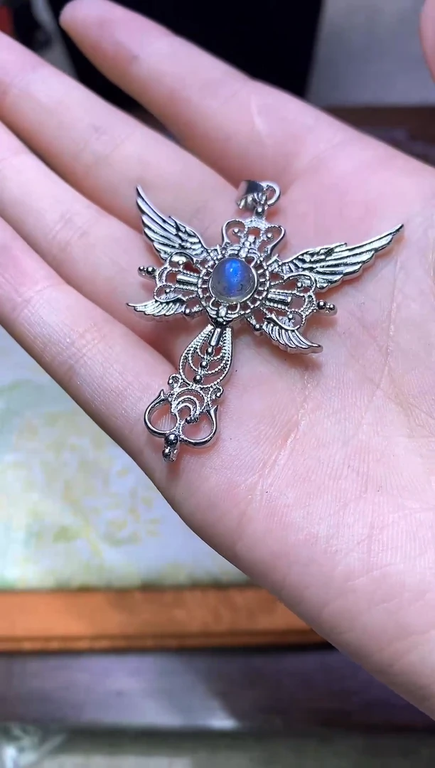 未镶嵌拉长石珠宝奇石多样性发一件043