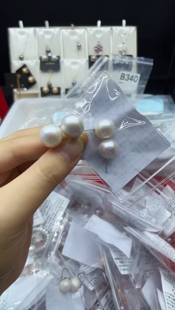 未镶嵌淡水珍珠耳饰耳钉