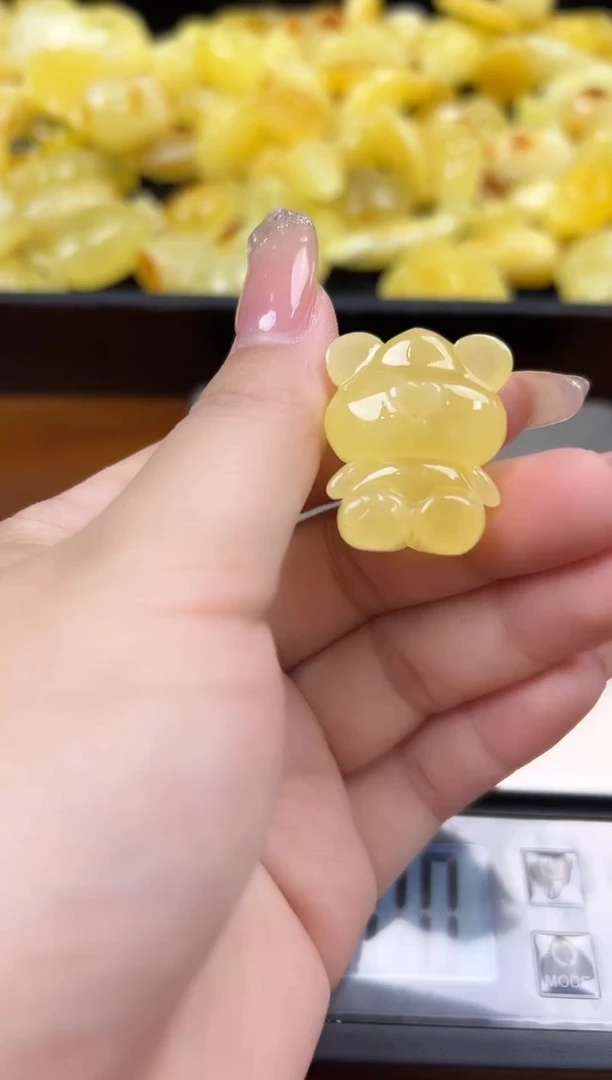 未镶嵌蜜蜡裸石琥珀蜜蜡吊坠