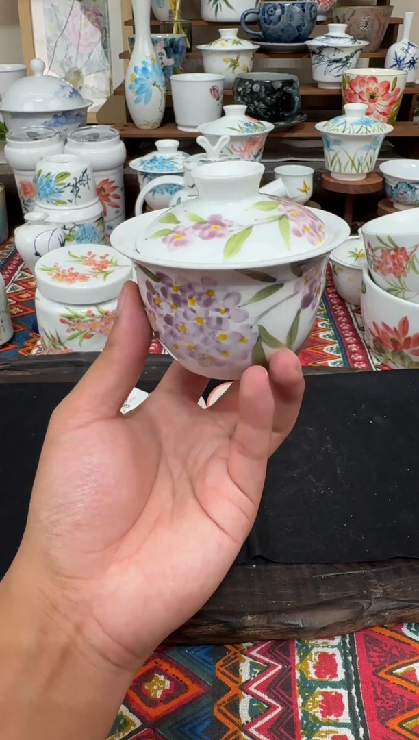 摆件陶瓷景德镇高温釉下陶瓷