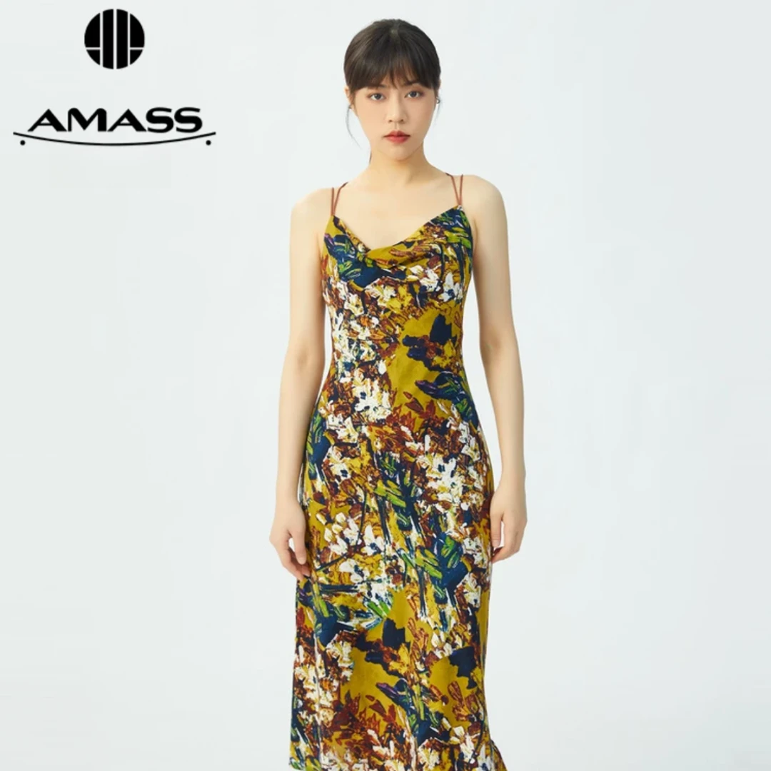 【阿玛施AMASS】5500456美背吊带连衣裙