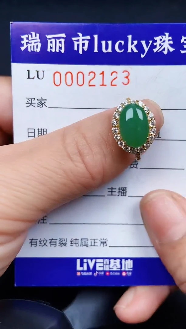 翡翠银S925镶嵌颈饰2123