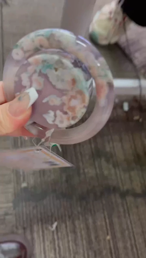 未镶嵌手镯石英质玉尘*丷圈口（赠品镯心）