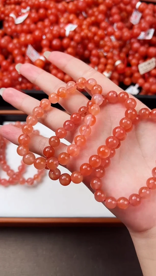【闪购商品】南红玛瑙手串未镶嵌保山冰飘8+
