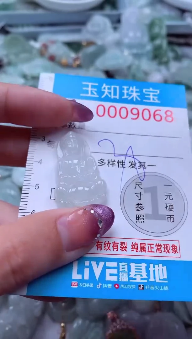 翡翠未镶嵌吊坠(不含链)9068
