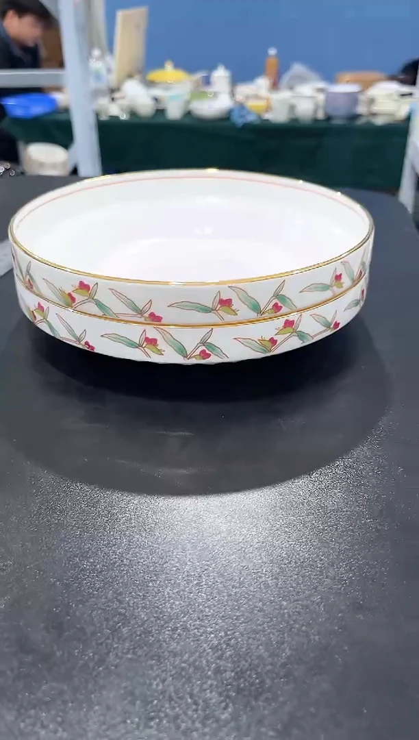 杯子骨瓷（简装）7.5寸盘2个