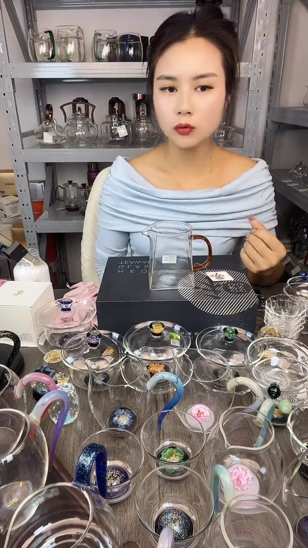 手工艺品玻璃禾器 瀚然公道杯 琥珀色