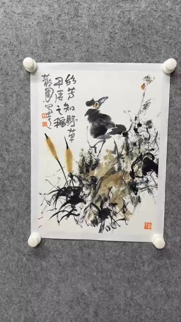国画写意画花鸟画手绘