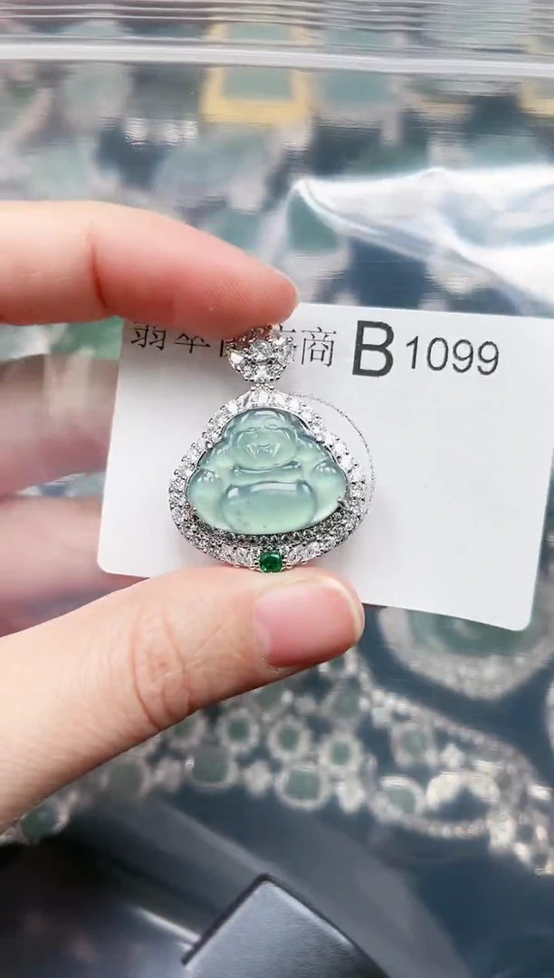 【闪购商品】翡翠颈饰未镶嵌1099赠皮绳