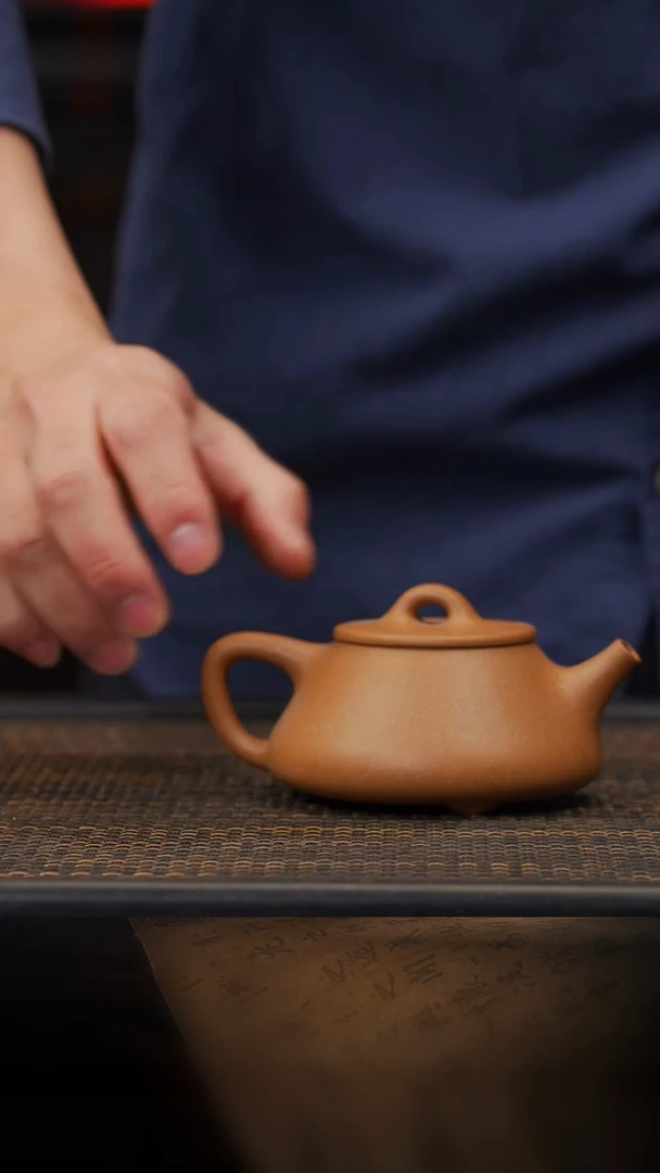 【闪购商品】紫砂茶壶45空山造器ZX  平盖石瓢/老段