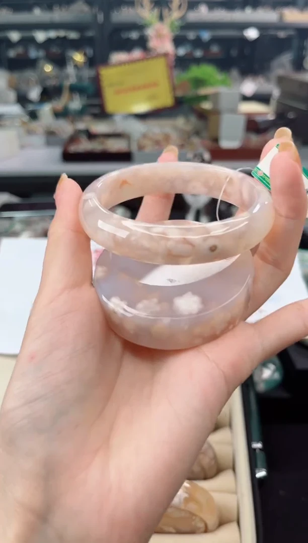 【闪购商品】石英质玉手镯未镶嵌60圈口（赠品镯心）3503557