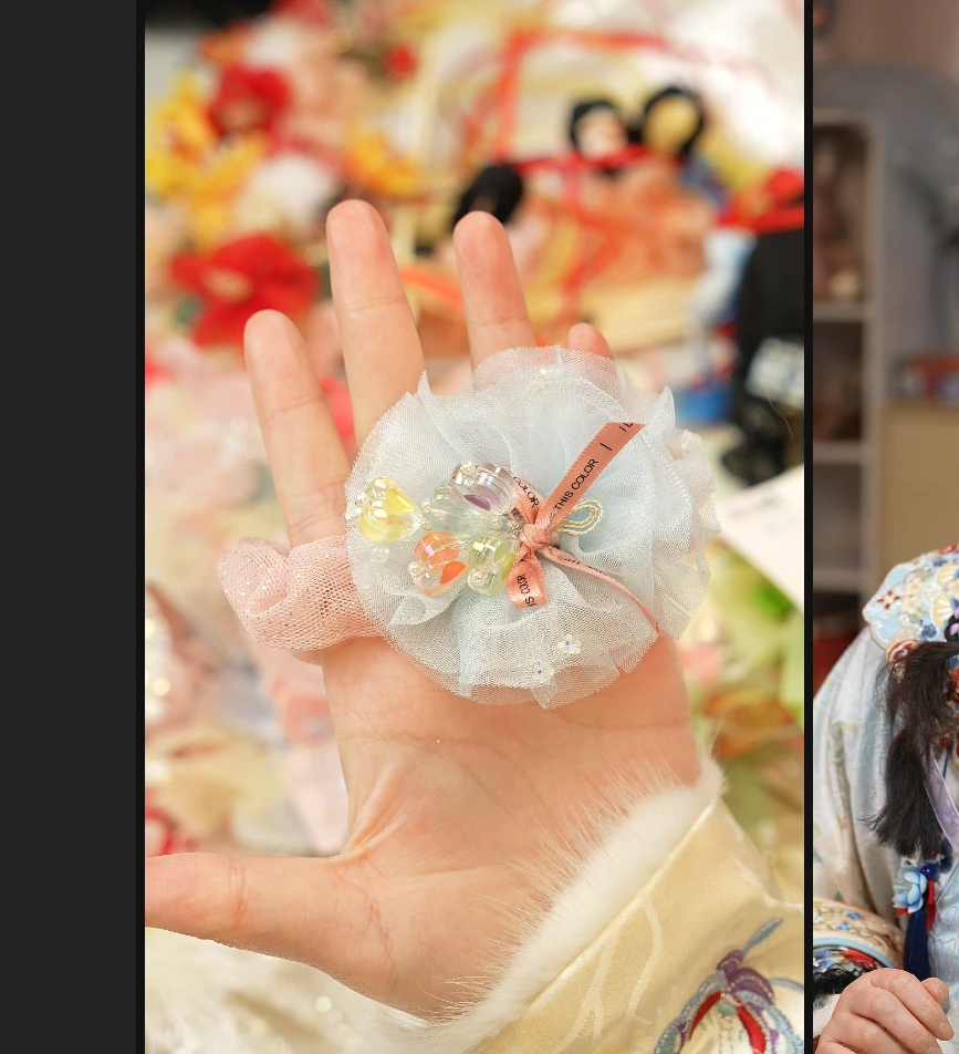 饰阿梁2829 告白气球肠圈头饰儿童小女孩发夹发饰可爱