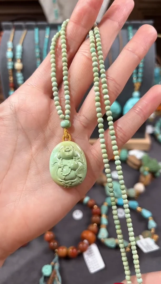 【闪购商品】绿松石颈饰18K金镶嵌绿松石项链