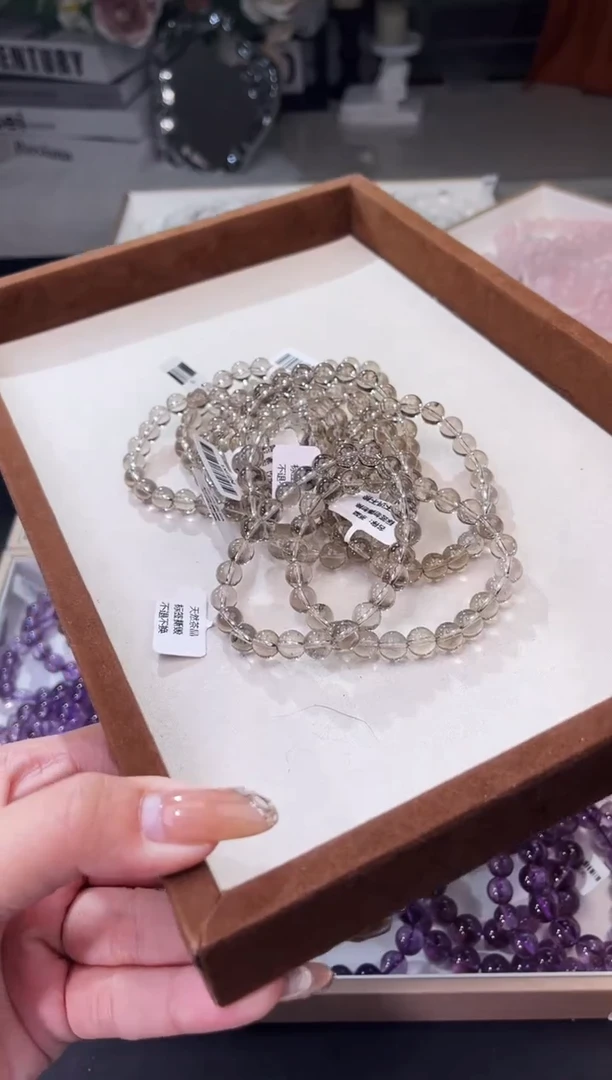 【闪购商品】水晶/未镶嵌茶晶diy手串