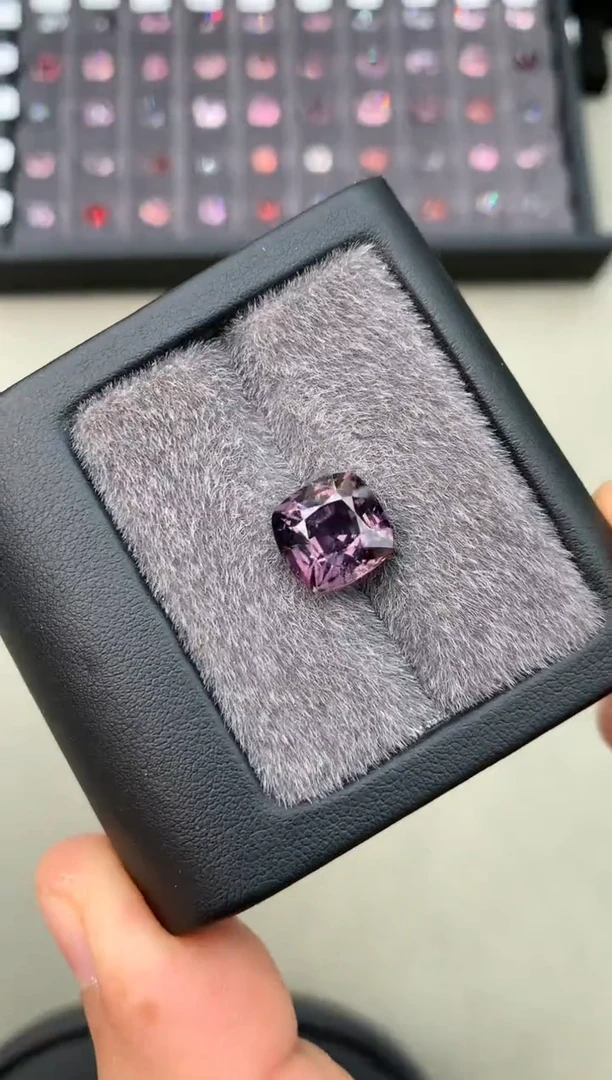 【闪购商品】定制尖晶石裸石未镶嵌6.68ct 枕型 紫色调