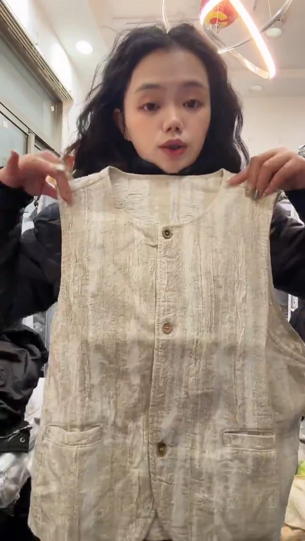 常规款NO退NO换 A棉麻马甲