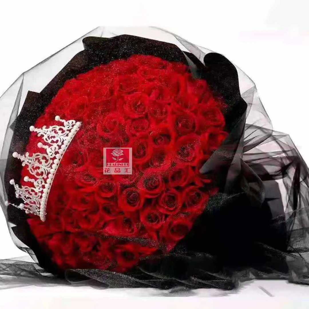 鲜花【爱无止境】99朵红玫瑰花束生日礼物生日鲜花表白求婚花束花店配送上门