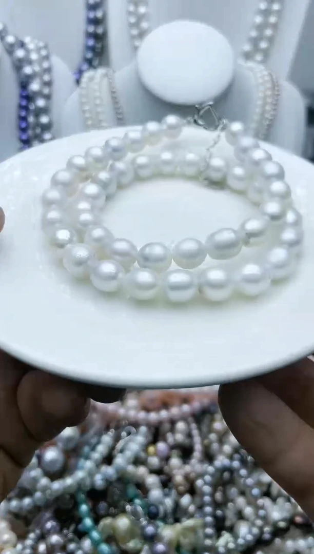 【闪购商品】淡水珍珠颈饰钛钢1