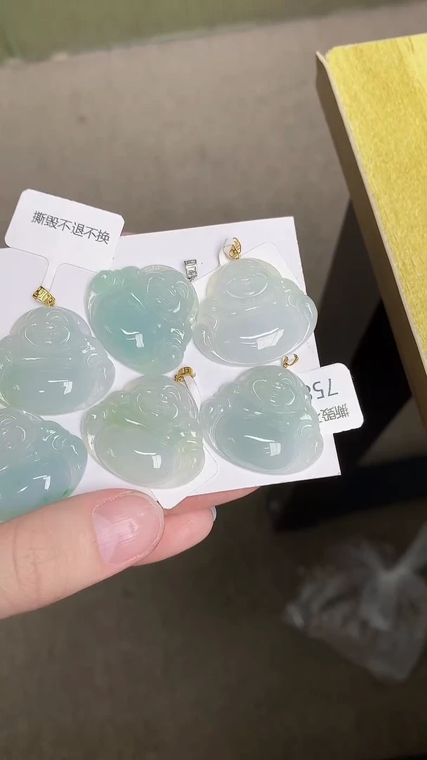 【闪购商品】翡翠颈饰18K金镶嵌6516415641