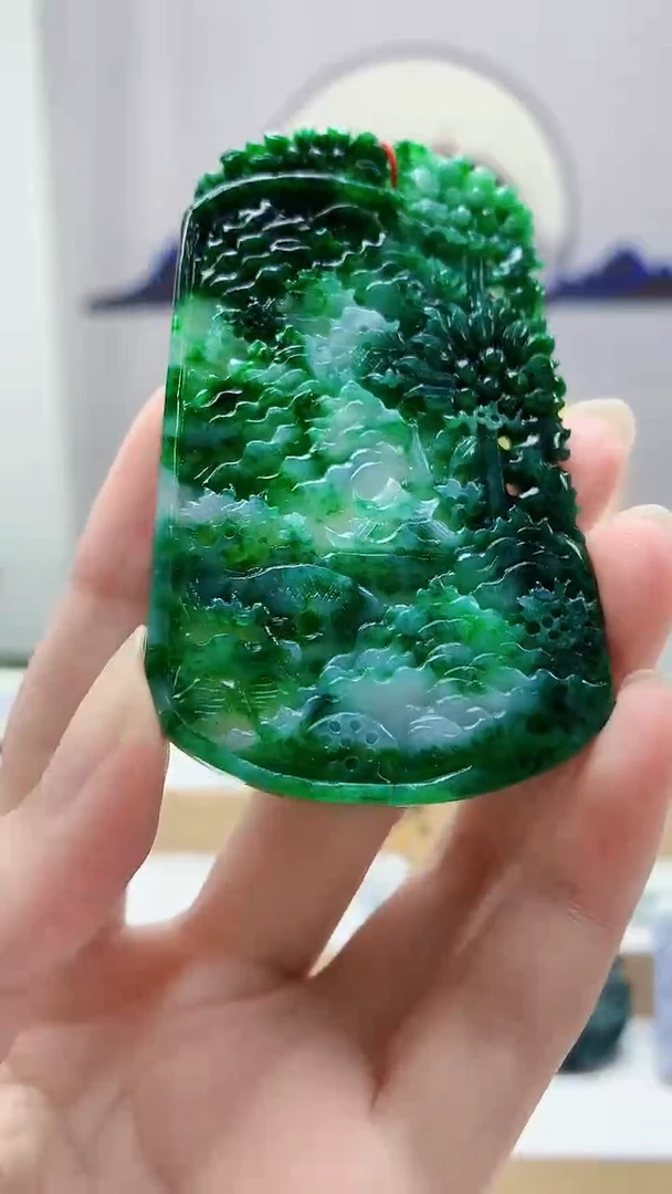 未镶嵌定制翡翠4852zm-毛货挂件83