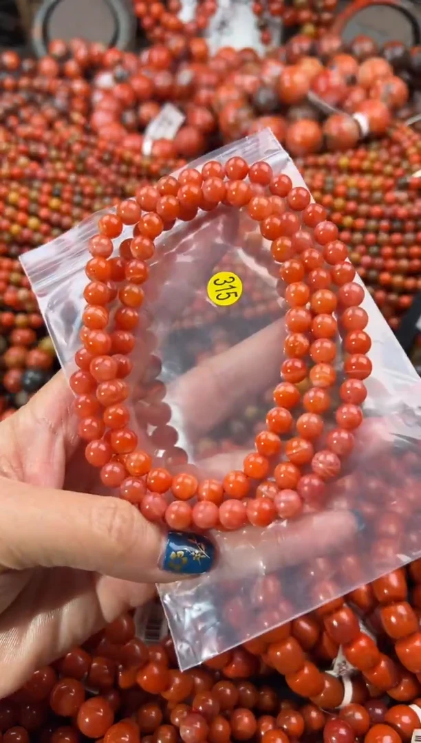 未镶嵌手串南红玛瑙7+