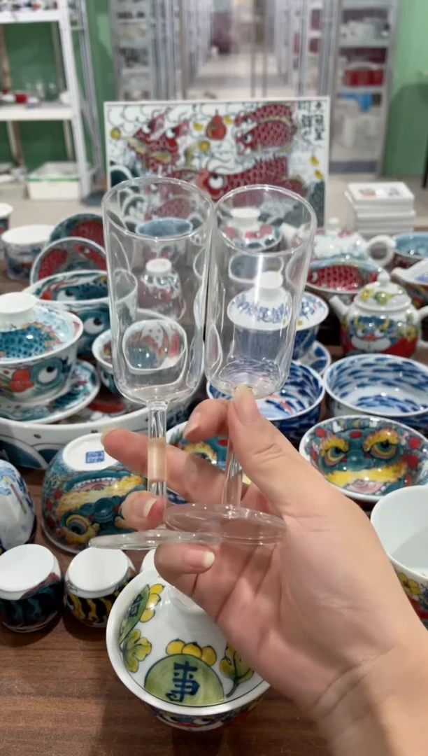 拙明院（微瑕价格）两个高脚杯