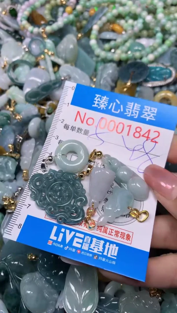 【闪购商品】翡翠颈饰未镶嵌含绳0001842