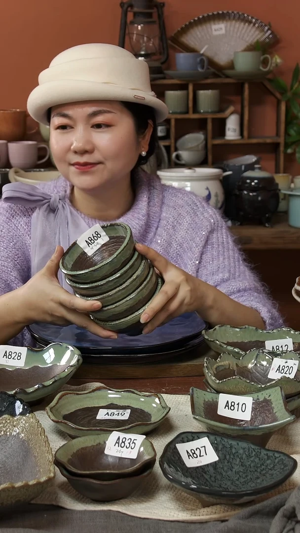 陶瓷A868陶瓷红泥碗（5个）微瑕