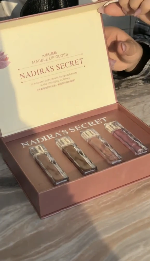 NADIRA’S  SECRET大理石不粘杯秘境唇油套盒