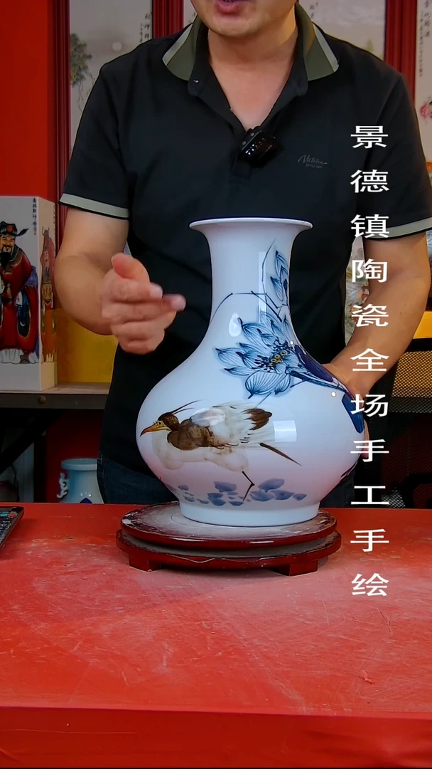 摆件手景德镇陶瓷 全场手工绘1