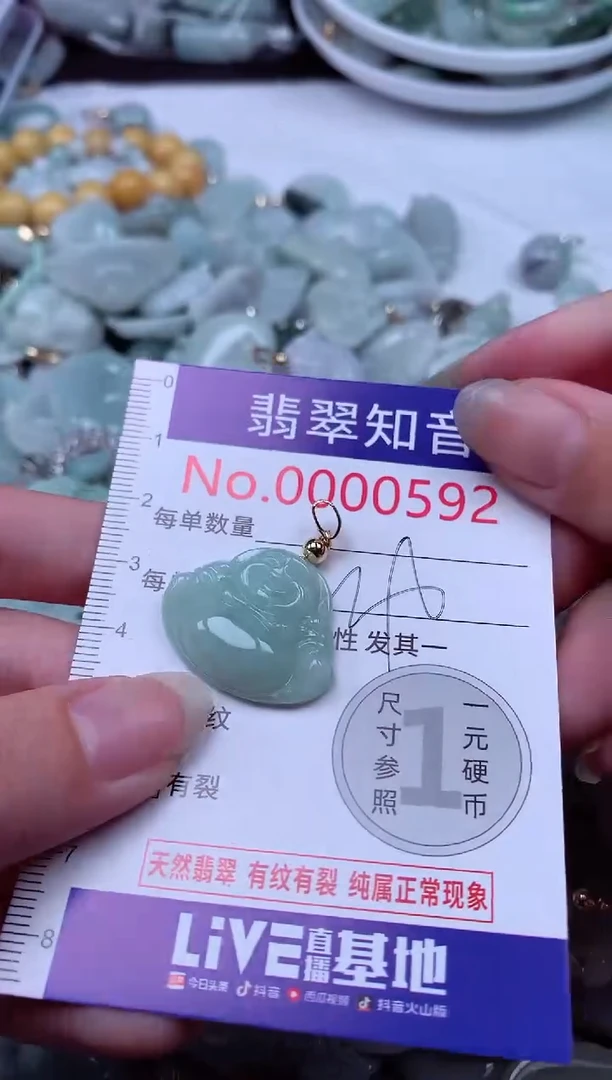 翡翠未镶嵌吊坠(不含链)592
