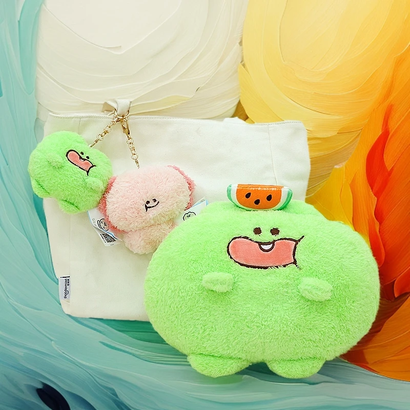 正版赛特嘟嘟新款豆姆青蛙毛绒玩具抱枕挂件新款挂饰可爱卡通公仔